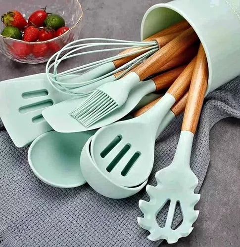 Transforma tu Cocina con el Set Premium de 12 Utensilios de Silicona