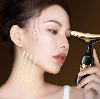 Masajeador Facial 3en1 Cuello, Cara y Ojos